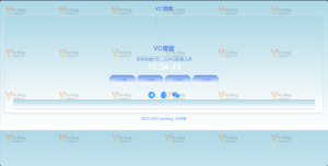 蓝色简洁个人引导/导航页源码-Vc博客